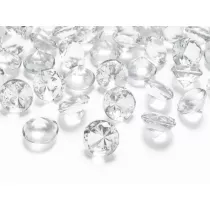 Diamentowe konfetti bezbarwny 20mm 10szt