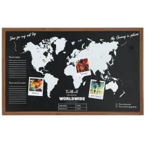 Tablica magnetyczna z map wiata 78x48 cm H&S Decoration