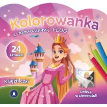 Ksi�niczki. Kolorowanka z tatua�ami FLUO
