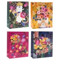 Rozette Torebka prezentowa 26x32x10cm Kwiaty MIX