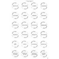 LearnHow Etykiety na przyprawy 40mm 168 szt.