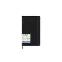 Kalendarz 2025 12M Moleskine L miesiczny czarny 13x21