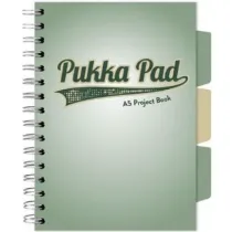 Pukka Pad Project Book A5 Sage Zielony kratka, 80g 100 kartek