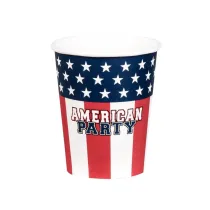 Kubeczki papierowe American Party 210ml 10szt