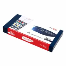 Farby akwarelowe w kostkach classic w metalowej kasetce 28 kolorw