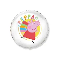 Balon foliowy FX - Peppa White 45cm