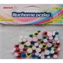 Brewis Ruchome oczka kolorowe 80 szt.