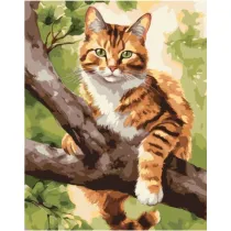 Qbee Malowanie po numerach - �owca na drzewie 40x50cm