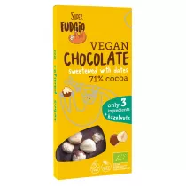 Super Fudgio Czekolada sodzona daktylami z orzechami laskowymi 100 g Bio