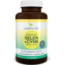 Medverita Selen + Cynk Suplement diety 120 kaps.