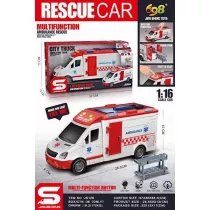 Ambulans ze wiatem i dwikiem 1:16 Maksik