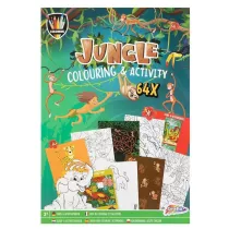 Kolorowanka & Activity Book A4 dungla, 64 strony