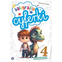 Ksi��ka edu. A4  Naklejki Kaligrafia. Cyferki SKRZAT 076950