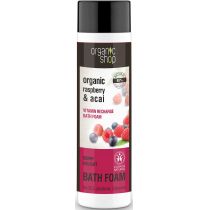 Organic Shop Organic Raspberry & Acai Vitamin Recharge Bath Foam piana do kąpieli 500 ml