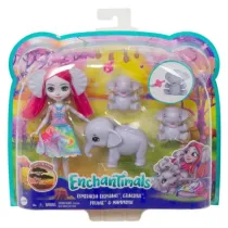 Enchantimals. Lalka Esmeralda i rodzina s�onik�w Mattel