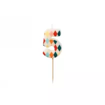 PartyDeco wieczka urodzinowa 5 romby 5,5cm