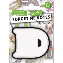 If Forget me sticky. Notes kart samoprzylepne litera D