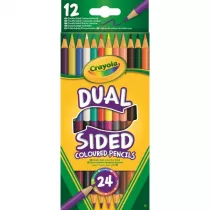 Crayola Dwustronne kredki o��wkowe 24 kolor�w 12 szt.