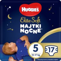 Huggies Pieluchomajtki Overnights Pants 5 (12-17 kg) Elite Soft 17 szt.