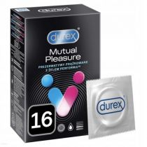 Durex Mutual Pleasure prezerwatywy z wypustkami prążki opóźniające wytrysk 16 szt.