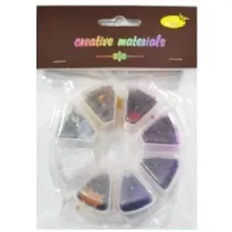 Galeria Hobby Cekiny kwiatki 8 kolor�w, 6mm, 40g