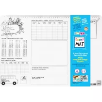 Funny Mat Transparent - Planer. Mata do kolorowania wielokrotnego u�ytku Strigo
