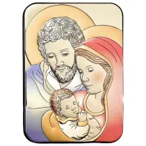 Obraz srebrny �wi�ta Rodzina 26x18cm
