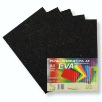 Penword Pianka brokatowa A4 Eva czarna biodegrad. 5 szt