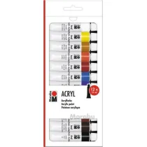 Marabu Farby akrylowe 12ml 12 kolor�w