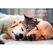 Mata maa dwustronna z nadrukiem frendship