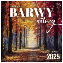 Kalendarz 2025 33x33cm cienny Barwy natury