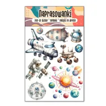 Cass film Naprasowanki Termo Naklejki na Ubrania Kosmos