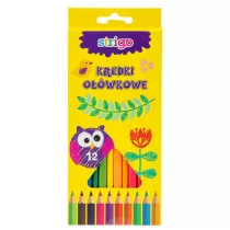 Strigo Kredki owkowe trjktne 12 szt.