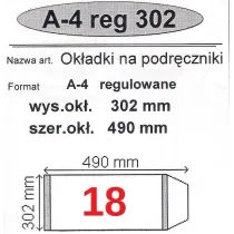Narnia Ok�adka na podr�cznik A4 regulowana 50 szt.