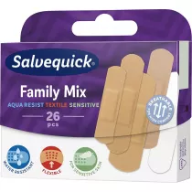 Salvequick Plastry opatrunkowe Family Mix 26 szt.