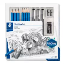 Staedtler Zestaw do rysowania Design Journey Sketching Set, 12 sztuk