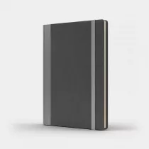 Like U Notatnik A5 Pro M+ szary/srebny linia