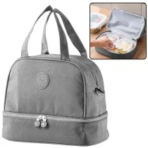 LeanToys Torba termiczna izolacyjna szara 27cm