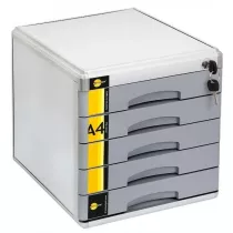 Szafka na dokumenty 5 szufl. metalowa YELLOW ONE