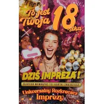 Yeku Karnet Urodziny 18 damskie