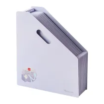 Deli Segregator A4 Macaron wolnostoj�cy harmonijkowy fioletowy