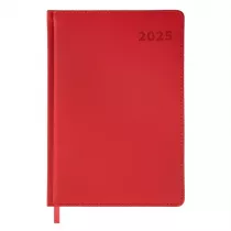 Easy Stationery Kalendarz ksikowy 2025 A5 czerwony EASY
