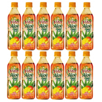 Vita Aloe Napój z aloesem 38% Mango Zestaw 12 x 500 ml