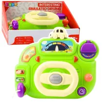 Kierownica interaktywna zielona LeanToys