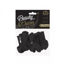 Godan Balony Beauty&Charm pastelowe czarne 13cm