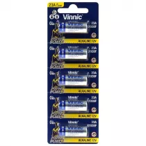 Bateria alkaliczna Vinnic 23A 23AE A23 V23GA MN21 LRV08 12V  5szt