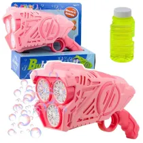 Pistolet na baki Mydlane na baterie wiato LED Leantoys