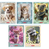 Zeszyt Herlitz Standard Animals A5/32k linia podw�jna kolorowa, 1 szt