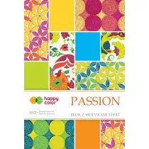 Happy Color Blok z motywami PASSION, A4, 200g, 10 arkuszy 10 kartek