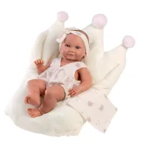 Lalka winylowa bobas Nica w biaym piworku 40cm